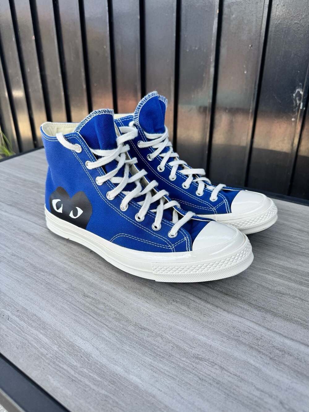 Converse Chuck 70 High Comme des Garcons PLAY Blue Size 11